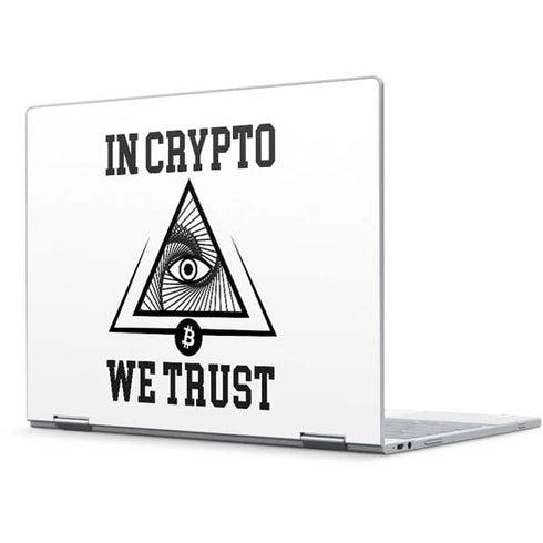 In Crypto We Trust Pixelbook Skin